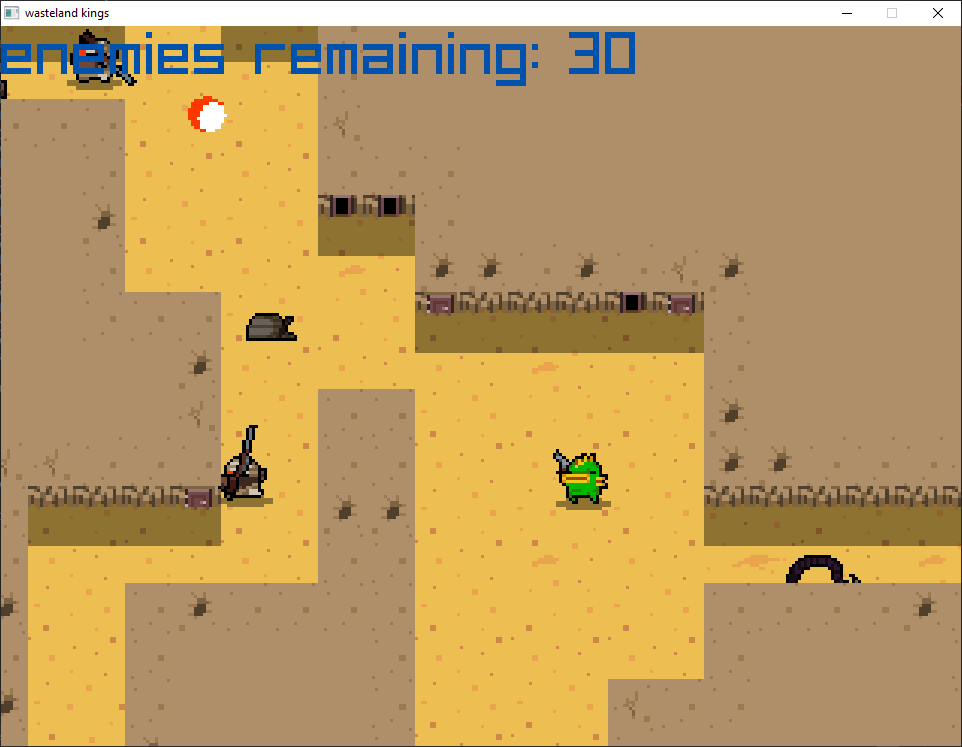 A screenshot of Wasteland Kings rewritten in C